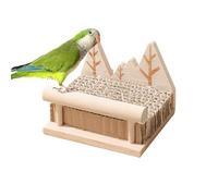Juguete para Loros | Percha de Madera para Loros,Estante De Juego De Madera para Construir Masticar Entrenamiento Interior Exterior | Masticar Destruir Y Jugar Divertido