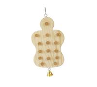 Juguete para Loros Rompecabezas Interactivo Madera Accesorios Stopper Juego de Inteligencia Aves Forrajeo Adecuado para Entrenamiento Relajación Y Uso, Calabaza