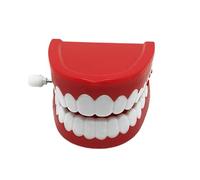 Juguete para los dientes que hablan - Novedad mordaza de relojería 6,4x4 cm | Diseño de cuerda, dientes divertidos de paseo, para niños niños familia amigos adultos niños niñas fiesta de co