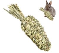 Juguete para masticar conejo - Naturgras tratado, pequeño animal morder juguete | Accesorios interactivos seguros para masticar, bloques de dientes para hámsters, chinchillas, cobayas o guardianes