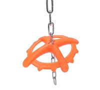 Juguete para Masticar de Plástico, Placa para Morder de Alta Resistencia con Cadena de Metal Larga, Diseño Hueco para Animales de Granja para Evitar Mordeduras