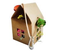 Juguete para masticar pájaros para mascotas, juguete interactivo de trituración de pájaros para mascotas, papel de trituración creativo para cacatúa, lorito