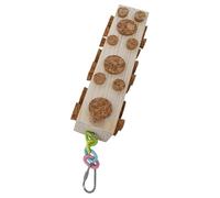Juguete para masticar pájaros, tapones de corcho para loros, guacamayos, periquitos, loros senegales, conures de sol, cacatúas, mejillas, conures, juguete masticable para pájaros