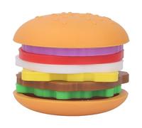 Juguete para Masticar para Bebés de Silicona, Juguete de Hamburguesa Suave y Desmontable, Juguetes Apilables para Aprendizaje Temprano, para la Percepción del Color