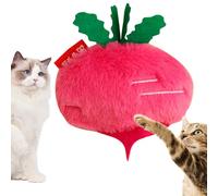Juguete para masticar para gatos, juguete para gatos chirriantes - Juguete de menta de pepino, juguete para masticar zanahoria relleno, suministros para mascotas blandas, juguete interactivo para