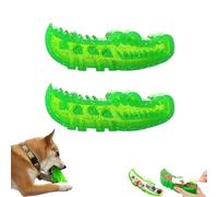 Juguete para masticar y buscar cocodrilo, rompecabezas de alimentación lenta para perros, juguete masticable de goma para masticadores agresivos, perfecto para buscar, masticar, limpiar los dientes y
