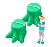 Juguete para niños - 2 piezas de zancas de equilibrio con diseño de taza de dinosaurio, juego clásico antideslizante | Divertida actividad al aire libre para niños, patio trasero, fiesta, ejercicio,