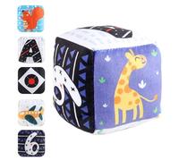 Juguete para niños con sonajero, bola para bebé, sonajero de tela con mango, bola sensorial con etiqueta, bola sensorial suave, bolas de colores con etiqueta para los más pequeños