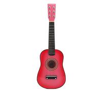 Juguete para niños Toy para niños Guitar Guitar Guitar Guitar Toy Strings Ajustables Instrumento Musical de la Superficie Lisa para niños y Principiantes Red 22.8 x 7.6in