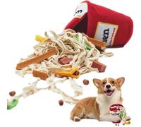 Juguete para olfatear para perros - Entrenador de olfateo de 5 pulgadas | Juguete de de tela de felpa - Ocultar, buscar, sonido, chirrido, entrenamiento, diversión, trabajo de nariz, rompecabeza