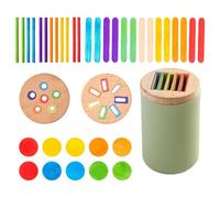 Juguete para ordenar Las Formas de los Colores - Juego de Aprendizaje Preescolar de Madera de 30 cm, Actividad sensorial educativa, de combinación para niños, para el Desarrollo de la