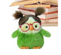 Juguete para pájaros, lindo muñeco de peluche blando, tamaño mini portátil apto para viajes para niños, material de felpa de algodón relleno, compañero tranquilo para decoración de guardería para niño