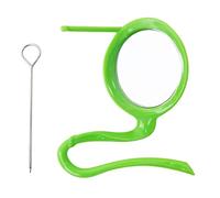 Juguete para pájaros para jaula con soporte de posadera, soporte de metal para frutas y verduras, comedero para tortolitos, pinzones y canarios