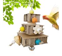 Juguete para periquitos, cacatúas para pájaros, pinchos de cartón, juguetes de mordedores de papel, juguetes de búsqueda de alimentos diseñados para despertar su curiosidad, el comportamiento natural