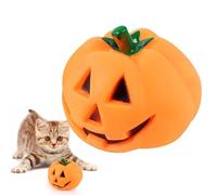 Juguete para perro chirriante de calabaza, Juguete para apretar calabaza de Halloween, Juguetes de cachorro de divertidos de Halloween juguetes de juego interactivos para la decoración del ho