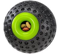 Ferplast Juguete Perro, Dispensador Comida Perros, en Material Duradero, No Tóxico, Resistente a Mordeduras, para Higiene Dental, CHEWA Boing Pelota Juguetes Dispensador para Perros Medianos, Negro