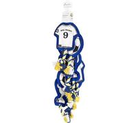 Juguete para Perro Cuerda Real Madrid - Resistente Juguete Interactivo para Mascotas, Ideal para Morder, Jugar y Mantener la Salud Dental, Producto Oficial de Fútbol para Perros