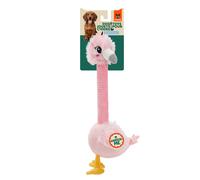 FOFOS | Juguete de Peluche de de Cuello Largo con Sonido Crinkle - para Perros (Flamenco)