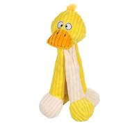 Juguete Para Perro Flamenco Pato Amarillo 30cm Con Squeaker Y Patas Largas