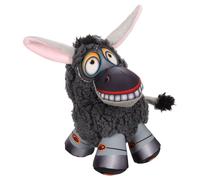 Juguete Para Perro Flamingo Monka Burro Gris De Peluche 28x18x31cm Con Squeaker