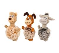 Juguete Para Perro Flamingo O Burro, Chirriante, Bola De TPR, 15cm, Algodón