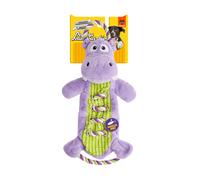 FOFOS | Juguete de Peluche Resistente con Cuerda - para Perros (Hipopótamo)