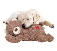 Juguete para perro, juguete de peluche de latido del corazón, oso cómodo para gatitos y cachorros, reutilizable y fácil de usar, suave, tierno y diseño seguro para mascotas, 30 cm para gatos y gatitos