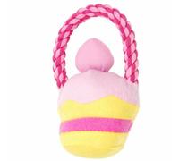 Juguete para perro Mini Cup Cake 17 cm amarillo
