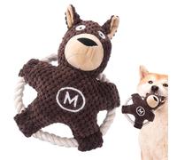 Juguete para perro oso, juguetes para perros chirriantes, juguetes para perros seguros, juguete de sonido en de oso, juguete de peluche de dibujos animados, juguete interactivo para mascotas