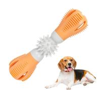 Juguete para perros Bite And Brush, cepillo de dientes con mancuernas para perros, cepillo de dientes interactivo para cachorros, juguetes de limpieza de dientes de perro de goma resistente para