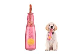 Juguete para perros botella - juguete para perros botella de agua | Juguetes de mascotas chirriantes con pelota de tenis en el interior | Mascota de enriquecimiento masticar para entrenamiento