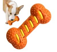 Juguete para perros chirriante - Hueso para perros | Juguete interactivo para masticar contra el aburrimiento | Hueso de goma resistente para cachorros cuidado entrenamiento recompensa calmante