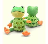 - Juguete para perros chirriante - Juguete de peluche para masticar y dientes con exprimidor para perros y cachorros, juguete divertido para morder | Para el hogar, paseo, parque, jardín, interior y