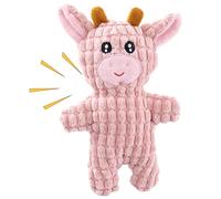 Juguete para perros chirriante - Lindo juguete de peluche con chirrido, enriquecimiento resistente a las mordeduras para la limpieza de los dientes, entretenimiento, entretenimiento, juego al aire