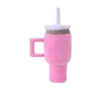 ＡＷＨＡＯ Juguete para Perros chirriante, Peluche, Vaso Divertido, Entrenamiento de protección de sofá en la Copa de Agua rellena Juego Interactivo para Perros, Rosa