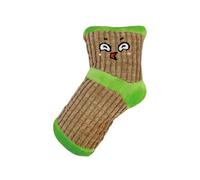 ＡＷＨＡＯ Juguete para Perros Chirriante, Resistente, Interactivo Y Creativo, Calcetín de Peluche Ligero, Lindo Regalo de Cumpleaños, Marrón Verde