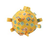 Juguete para perros con balón de fútbol - Juguete con bola chirriante de 105 g | Los perros mastican la pelota puntiaguda | Juguetes para perros chirriantes | Juguetes para masticar para can