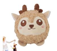 Juguete para perros con chirriador, divertida bola para mascotas con forma de animal, juguete masticable para cachorros, para entrenamiento de dentición de tirón de guerra, masticadores agresivos