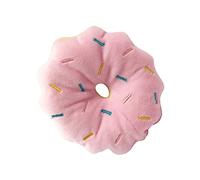 Juguete para Perros con Forma de Donut, Lindo, Dibujos Animados, Rechinar los Dientes, Juguete de Peluche para Cachorros, Resistente a Las Mordeduras, Suministros para Mascotas (Pink)