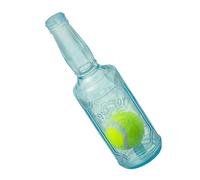 Juguete para perros con función chirriante para perros pequeños, diseño de botella con pelota de tenis, juego para masticar para perros, ayuda para masticar e inteligencia para cachorros | Para