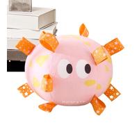 Juguete para perros de peluche con balón de fútbol, chirrido de balón de fútbol para perros - Pelota chirriante para de gran tamaño con correas, bolas chirriantes para masticar agresivas por g