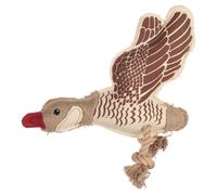 Juguete Para Perros Flamingo Con Cuerda Nada Ganso Marrón 6x31x29cm Squeaker