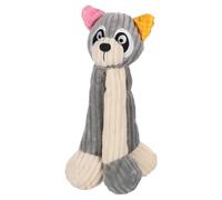 Juguete Para Perros Flamingo Mapache Gris Con Squeaker 13x13x30 cm