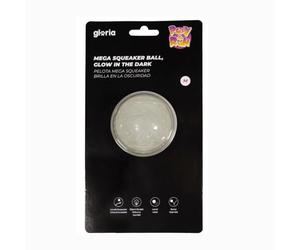 Juguete Para Perros Gloria Play And Run Pelota Mega Squeaker Brillo Oscuridad M