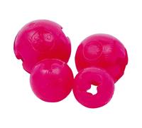 Pelota TPR para perros GLORIA - Tamaño 6.35 cm - Muy resistente - Pelota Flexible - Cuida la salud dental de tu perro - Juguetes para perros - Pelotas para perros - Color rosa