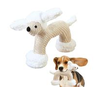 Juguete para perros | Juego para la dentición de cachorro que los mantiene ocupados | Juguete con chirrido para perros | Para morder lanzar enriquecimiento aburrimiento reportaje lanzamiento