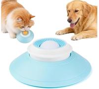 Juguete para perros Lick Bowl para perros, juguete inteligencia para perros con ventosa, comida húmeda, juguete para fugas, comedero con bola giratoria integrada para perros y gatos (G)
