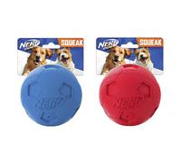 Juguete para perros Nerf Dog Soccer Ball con chirriador interactivo, ligero, duradero y resistente al agua, de 2,5 pulgadas, para razas medianas