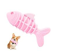 Juguete para perros para masticar fuertes | Juguete para masticar perros con forma de pez - Juguete de silicona para masticar interactivo para entrenamiento, dentición, aburrimiento, interacción en el