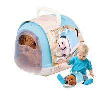 Juguete para perros que camina, juguete para perros que ladran | Juguete para pequeños realista interactivo relleno Anima - Juguetes de peluche interactivos, adorable perro electrónico interact